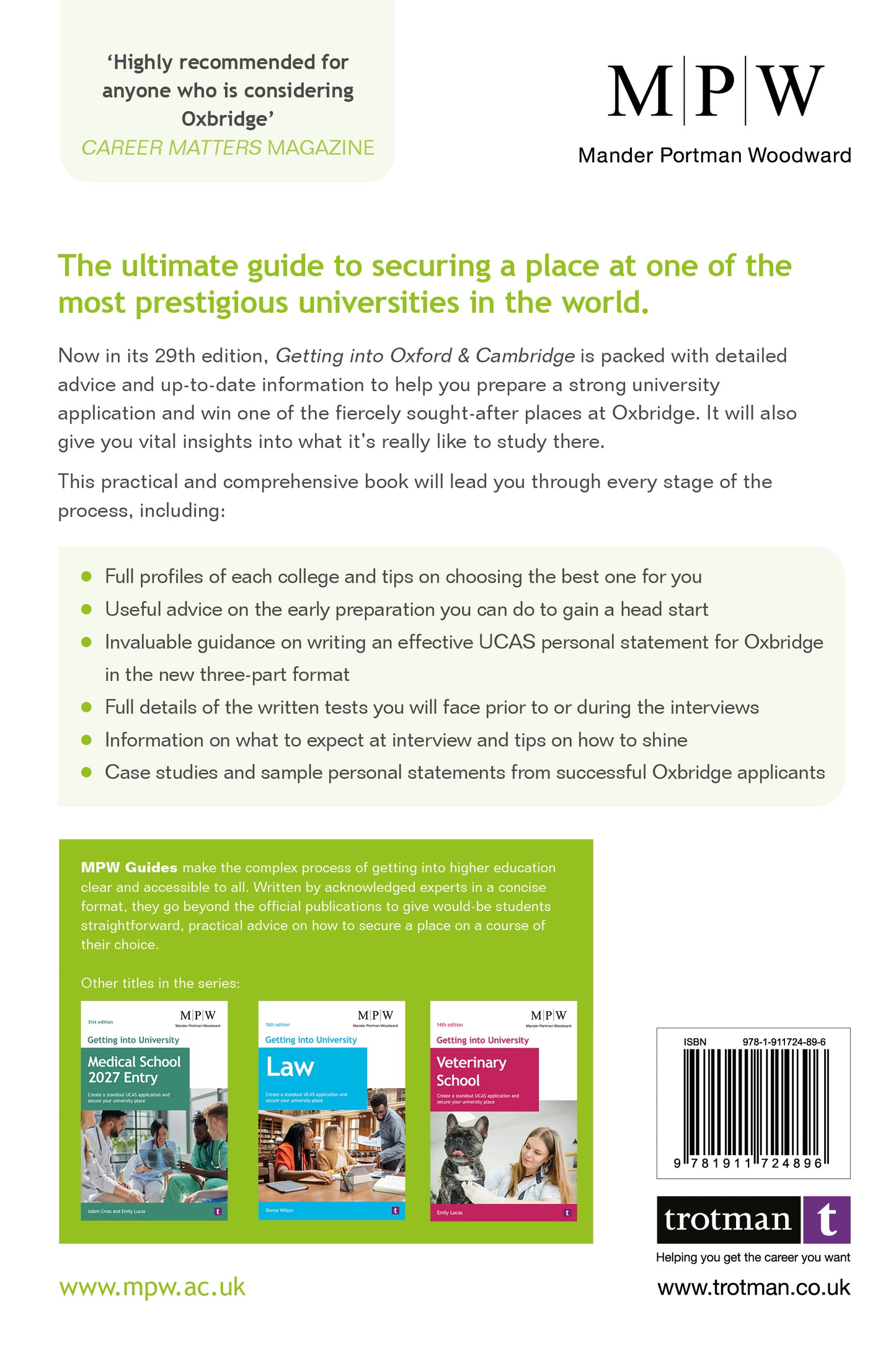 Getting into University: Oxford and Cambridge 2027 Entry