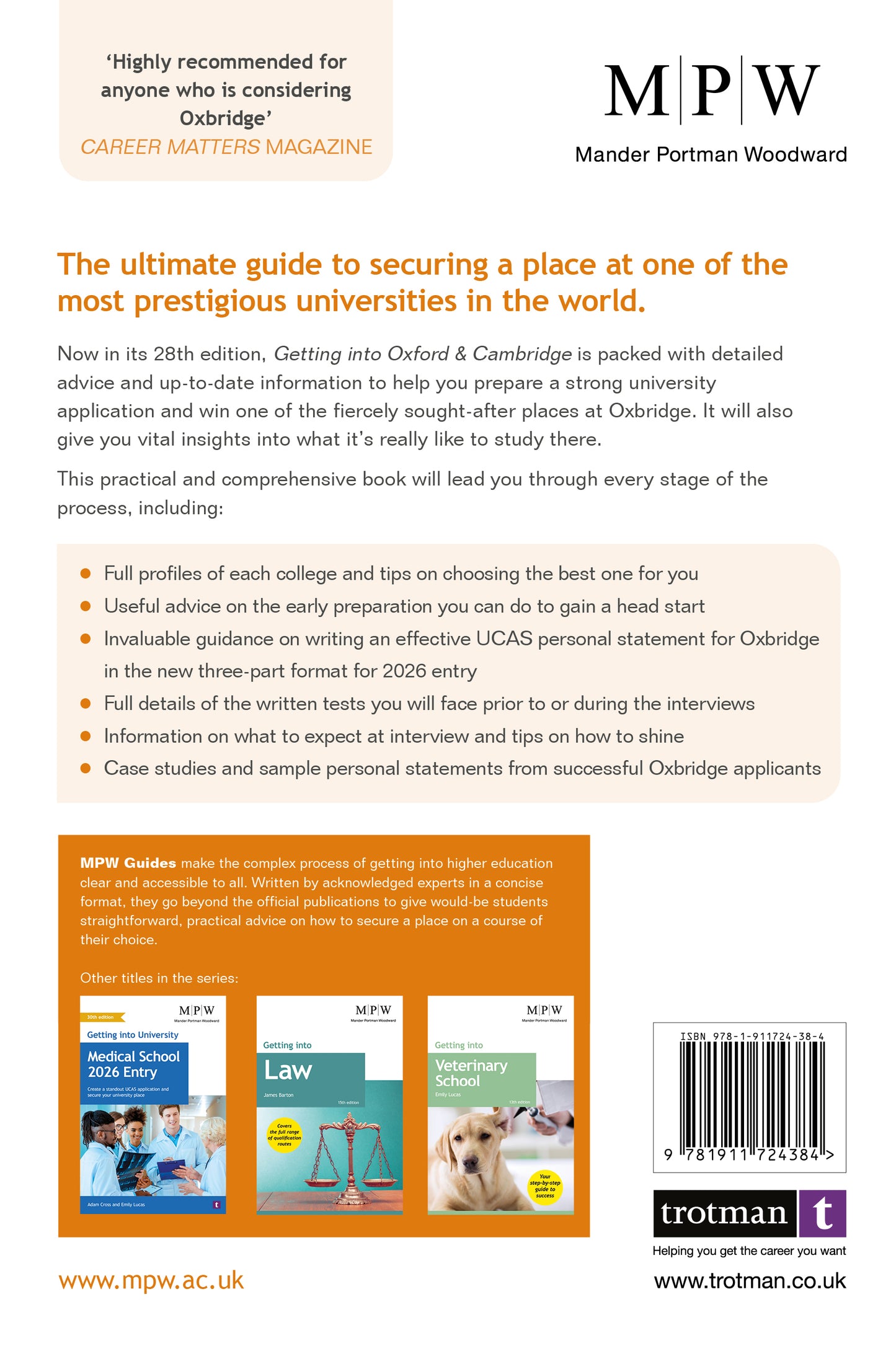 Getting into Oxford and Cambridge 2026 Entry - eBook Edition